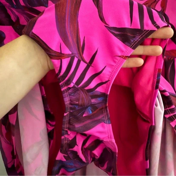 Torrid Pink and Purple One Piece Swimsuit - Picture 7 of 10